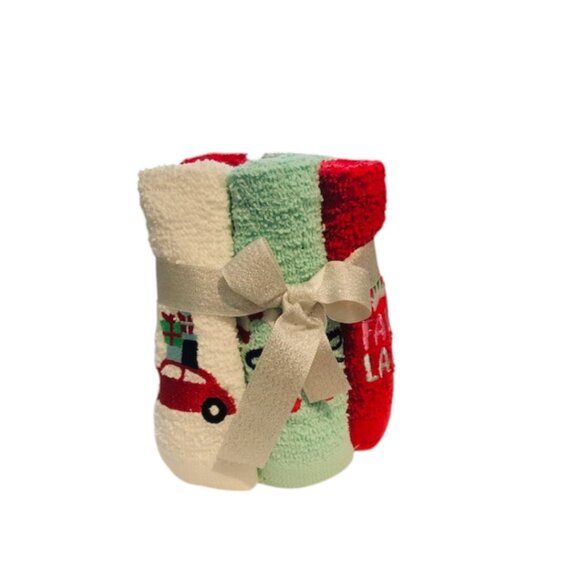 Holiday Embroidered Washcloths Christmas Theme - Picture 1 of 6